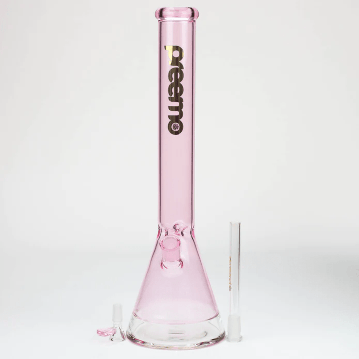 Preemo Glass Colored Beaker 18" Pink Steinbach Vape SuperStore and Bong Shop Manitoba Canada