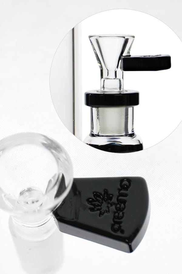 Preemo Glass Preemo Glass Embossed Square Tab Bowl 14mm / Black Preemo Glass Embossed Square Tab Bowl-Steinbach Vape