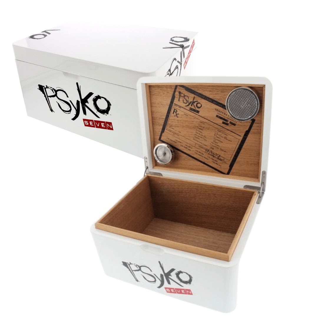 Psyko Seven Cigar Humidor-30 count Steinbach Vape SuperStore and Bong Shop Manitoba Canada