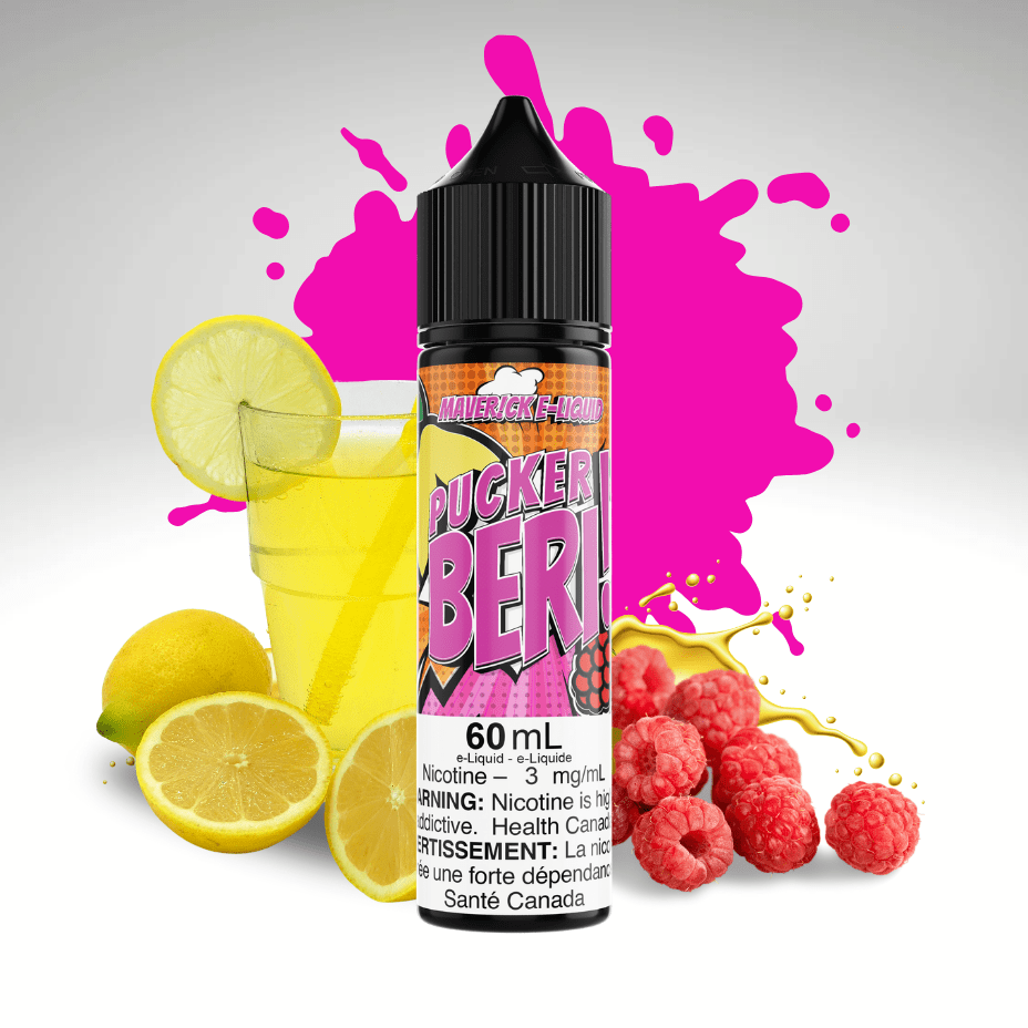 Pucker Beri by Maverick E-Liquid 60ml / 3mg Steinbach Vape SuperStore and Bong Shop Manitoba Canada