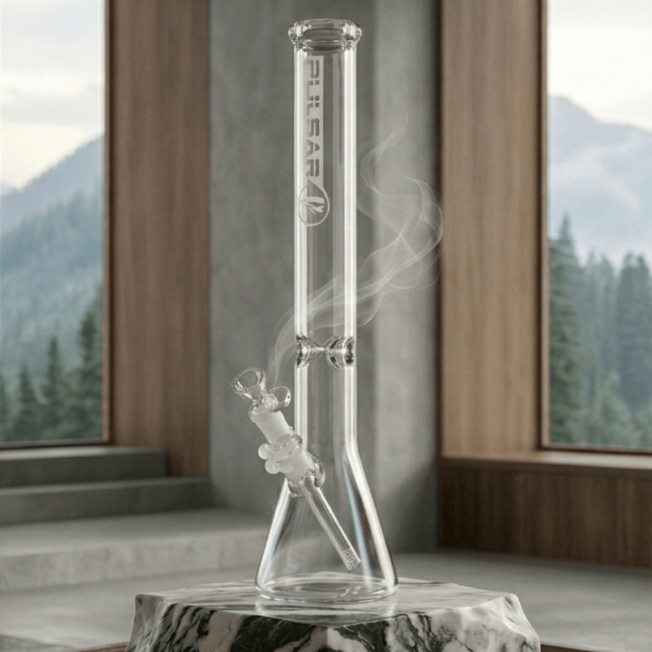 Pulsar Glass 7mm Classic Beaker Bong 18" Beaker Steinbach Vape SuperStore and Bong Shop Manitoba Canada