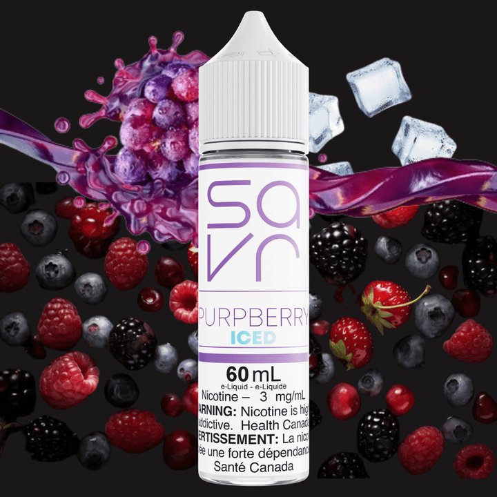 Purpberry Ice by Savr E-Liquid Steinbach Vape SuperStore and Bong Shop Manitoba Canada