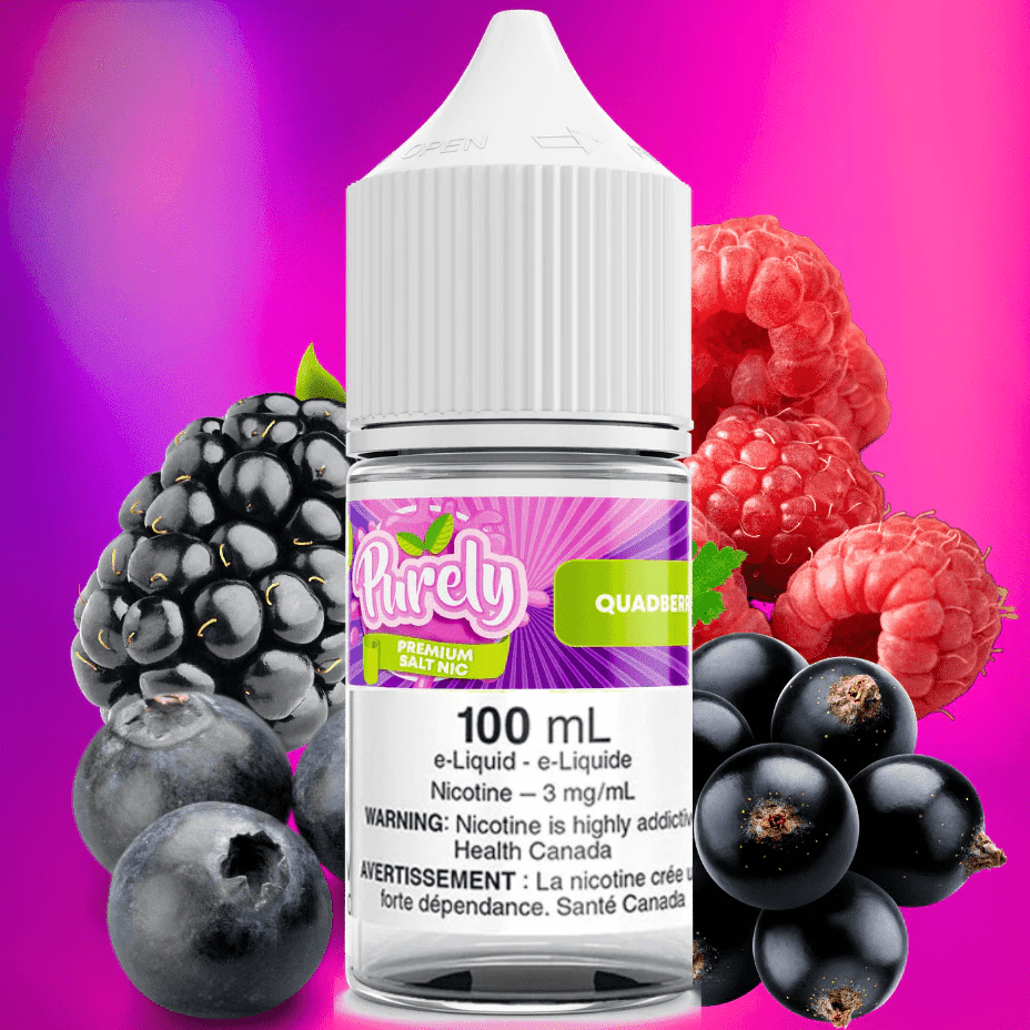 Quadberry by Purely E-liquid-100ml 100ml / 3mg Steinbach Vape SuperStore and Bong Shop Manitoba Canada