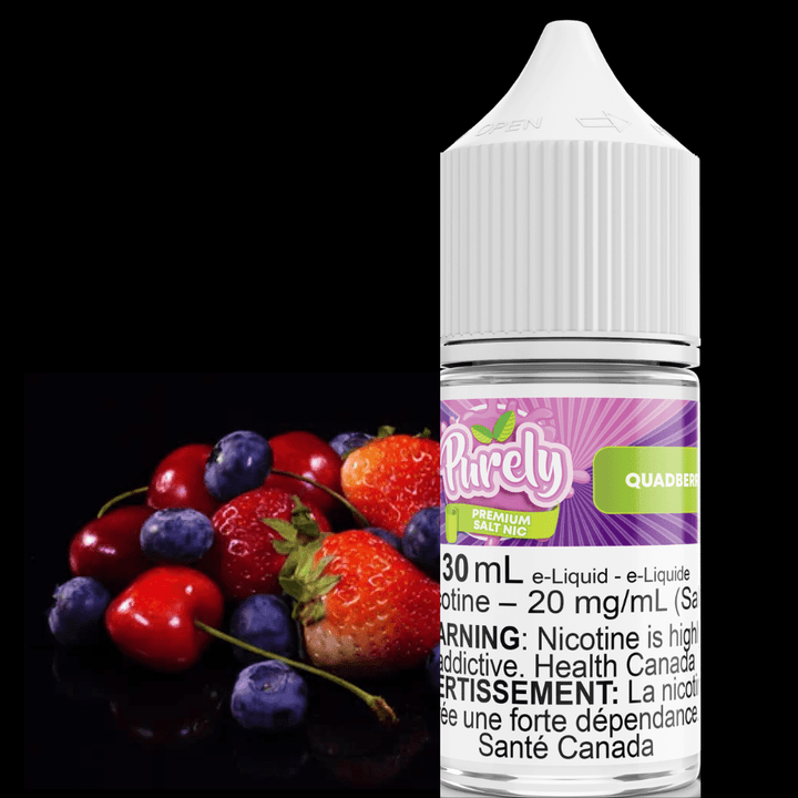 Quadberry Salt Nic by Purely E-Liquid 30ml / 12mg Steinbach Vape SuperStore and Bong Shop Manitoba Canada