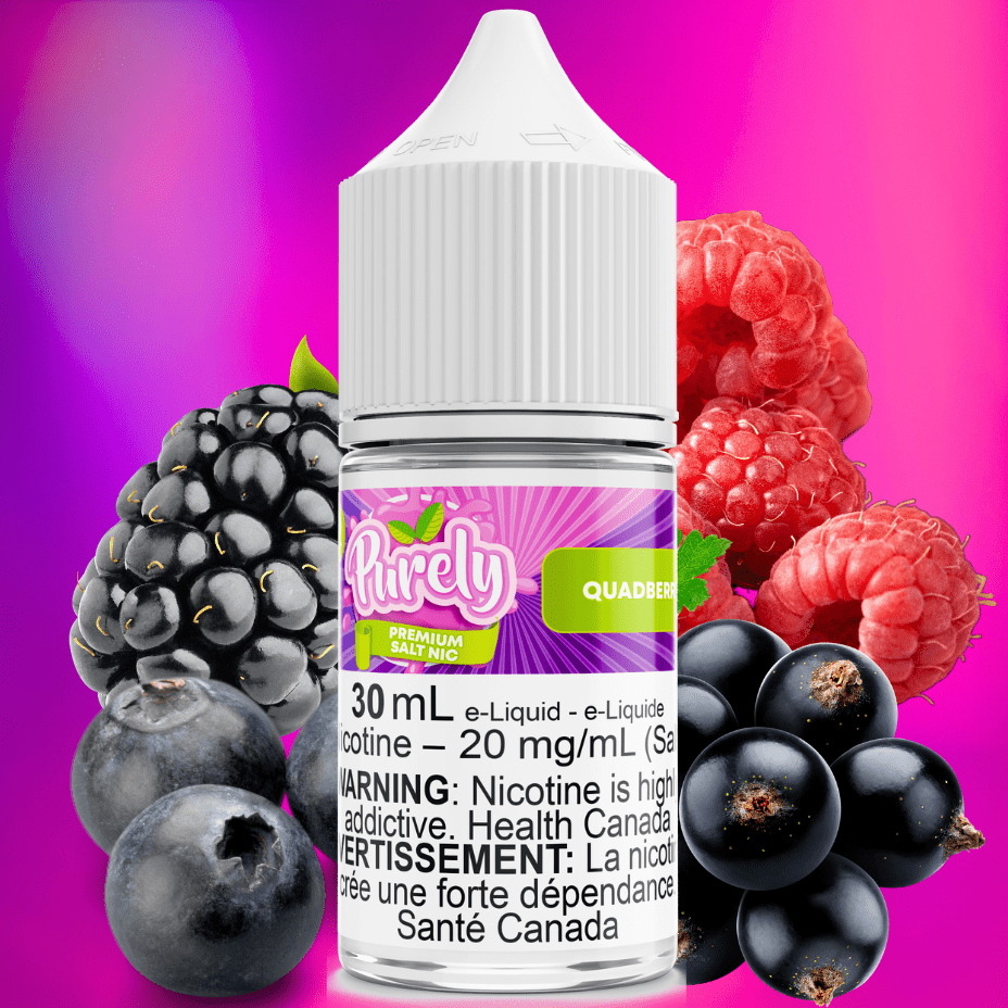 Quadberry Salt Nic by Purely E-Liquid Steinbach Vape SuperStore and Bong Shop Manitoba Canada