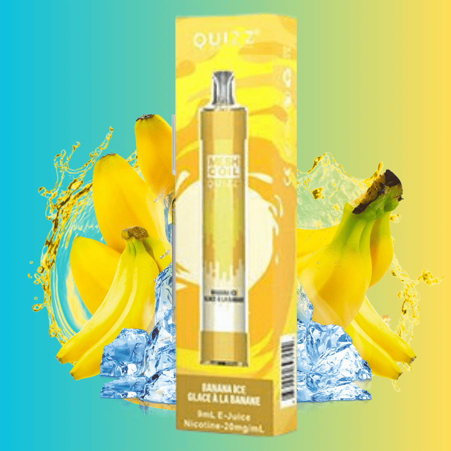 Quizz Plus 4000 Disposable Vape-Banana Ice 4000 Puffs / 20mg Steinbach Vape SuperStore and Bong Shop Manitoba Canada