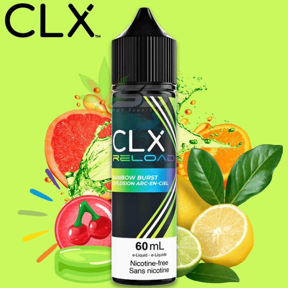 Rainbow Burst by CLX Reload 60mL / 0mg Steinbach Vape SuperStore and Bong Shop Manitoba Canada