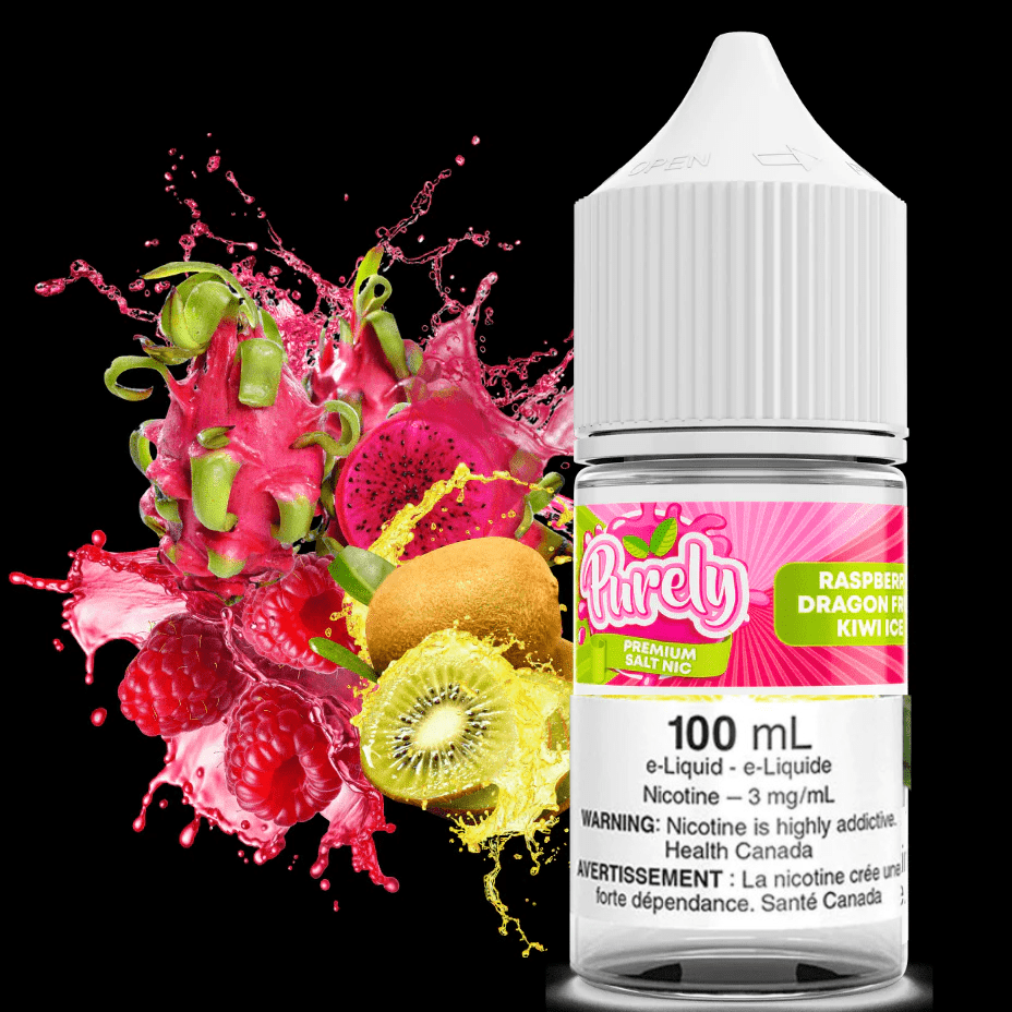 Raspberry Dragon Fruit Kiwi by Purely E-liquid-100ml 100ml / 3mg Steinbach Vape SuperStore and Bong Shop Manitoba Canada