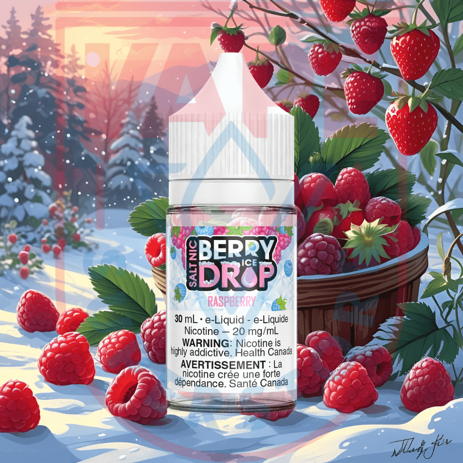 Raspberry Ice Salt by Berry Drop E-Liquid Steinbach Vape SuperStore and Bong Shop Manitoba Canada