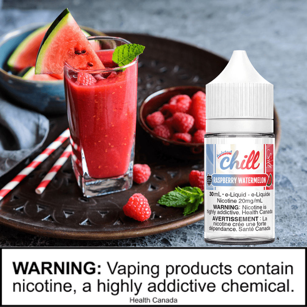 Raspberry Watermelon Salts by Chill E-Liquid Steinbach Vape SuperStore and Bong Shop Manitoba Canada