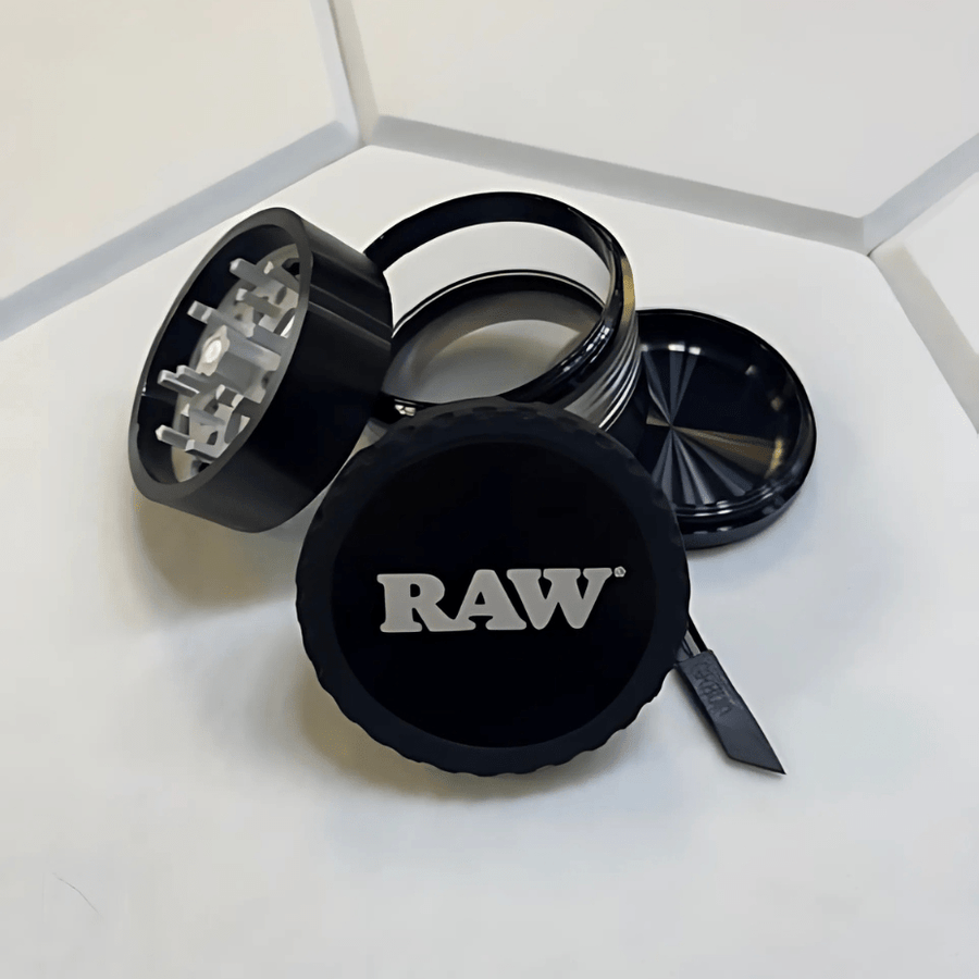 RAW Modular Rebuildable Life Grinder 6-Piece 63.5mm Midnight Black Steinbach Vape SuperStore and Bong Shop Manitoba Canada