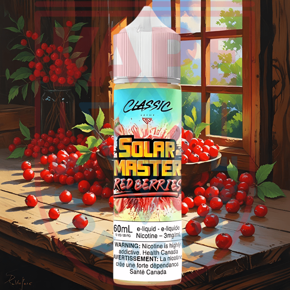 Red Berries by Solar Master E-Liquid Steinbach Vape SuperStore and Bong Shop Manitoba Canada