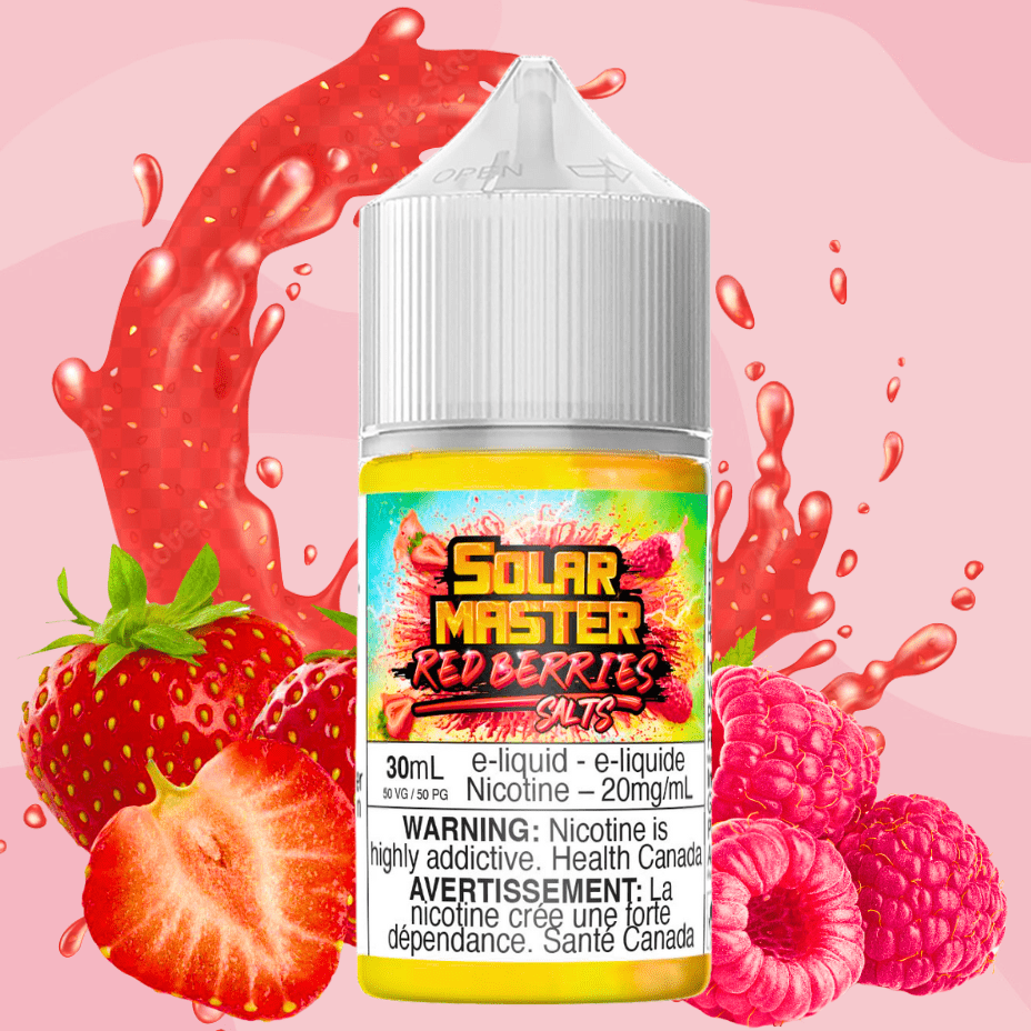 Red Berries Salt by Solar Master E-liquid Steinbach Vape SuperStore and Bong Shop Manitoba Canada