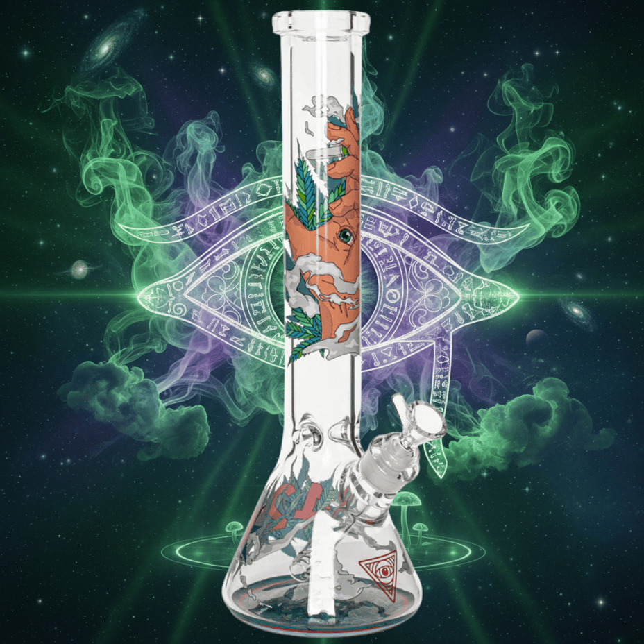 Red Eye Glass 420 Eye Beaker Bong 15" Beaker Steinbach Vape SuperStore and Bong Shop Manitoba Canada