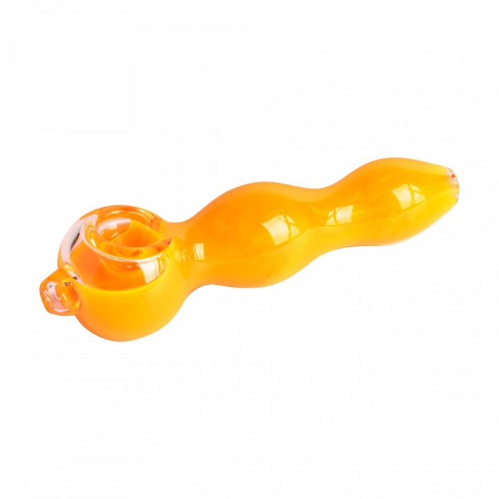 Red Eye Glass 5" Glow Smooth Hand Pipe Glow Orange Steinbach Vape SuperStore and Bong Shop Manitoba Canada