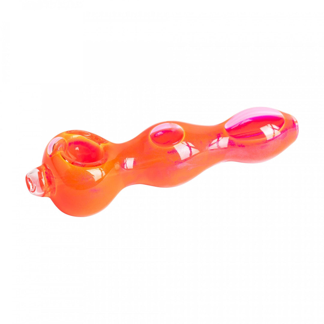 Red Eye Glass 5" Glow Smooth Hand Pipe Glow Pink Steinbach Vape SuperStore and Bong Shop Manitoba Canada