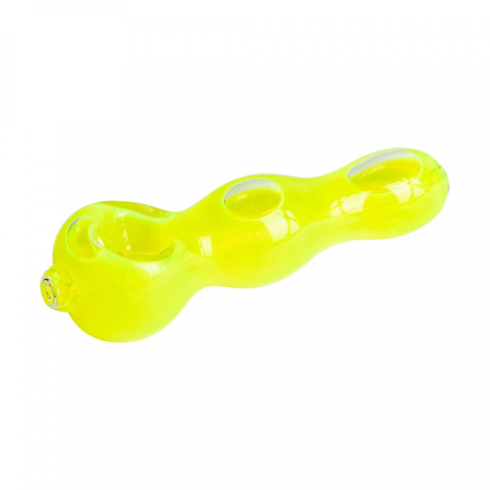 Red Eye Glass 5" Glow Smooth Hand Pipe Neon Steinbach Vape SuperStore and Bong Shop Manitoba Canada
