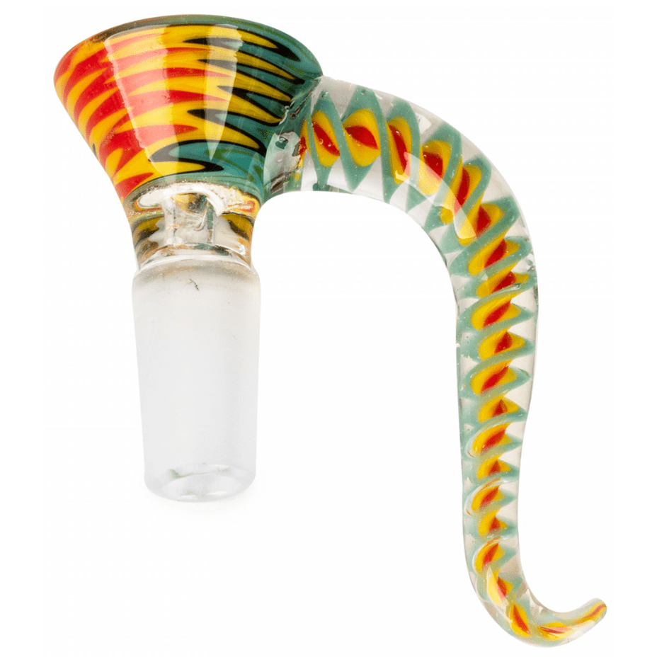 Red Eye Glass Carnival Cone Pull-Out 14mm 14mm / Rasta Steinbach Vape SuperStore and Bong Shop Manitoba Canada