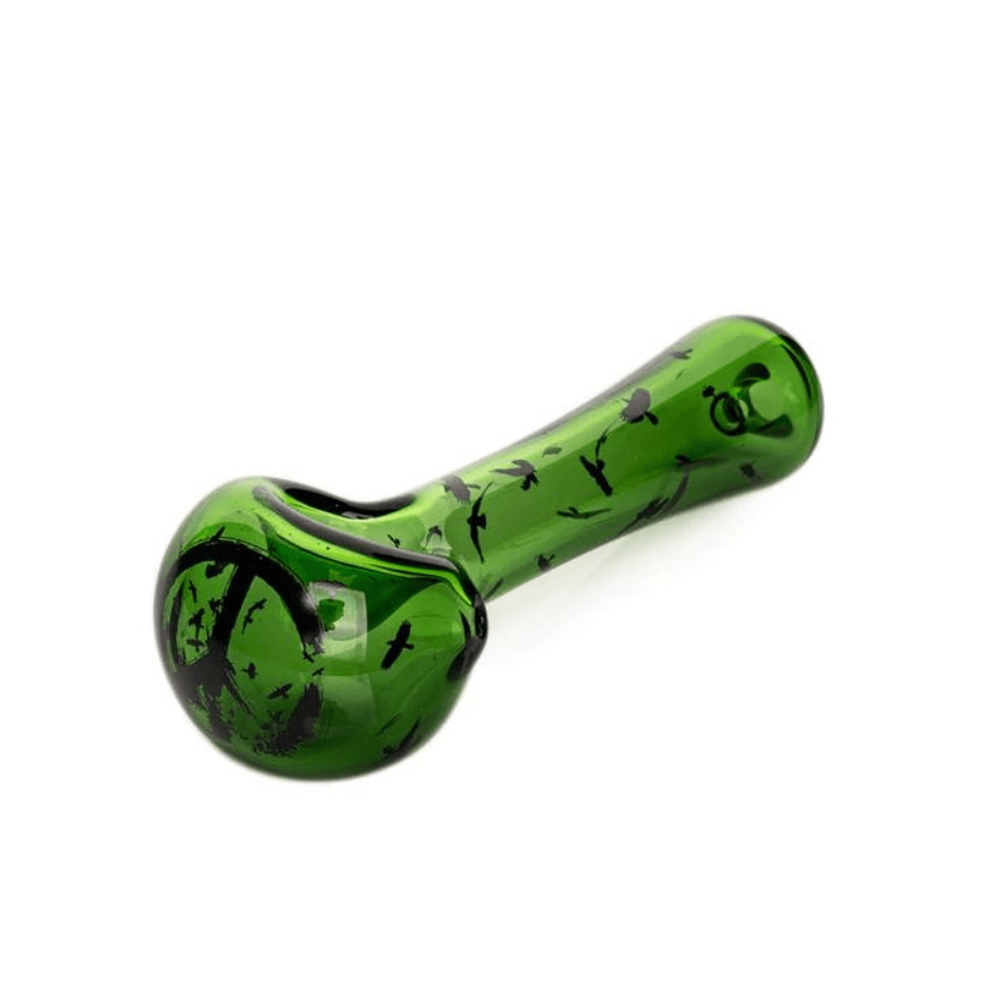 Red Eye Glass Crow Spoon Hand Pipe-4.5" Steinbach Vape SuperStore and Bong Shop Manitoba Canada