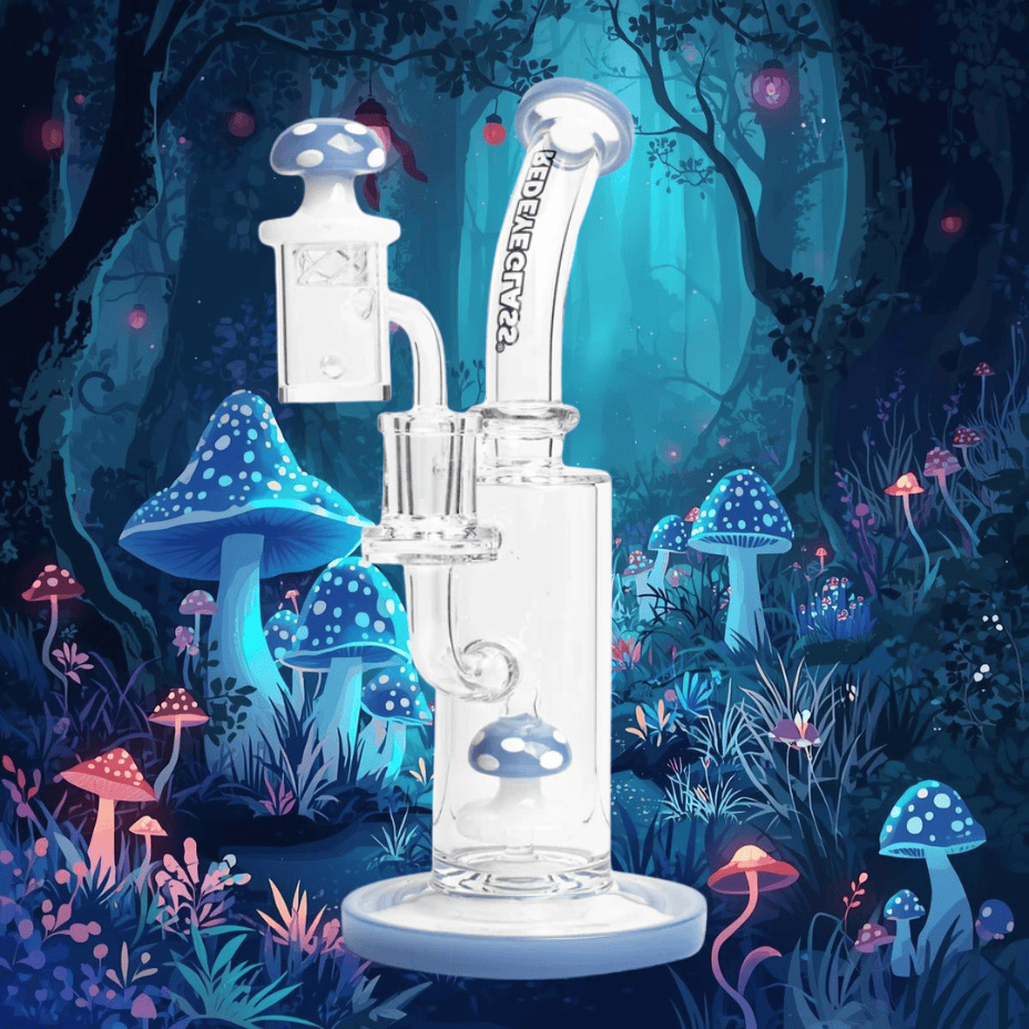 Red Eye Glass Funguy Dab Rig Set-7" Blue & Purple Steinbach Vape SuperStore and Bong Shop Manitoba Canada