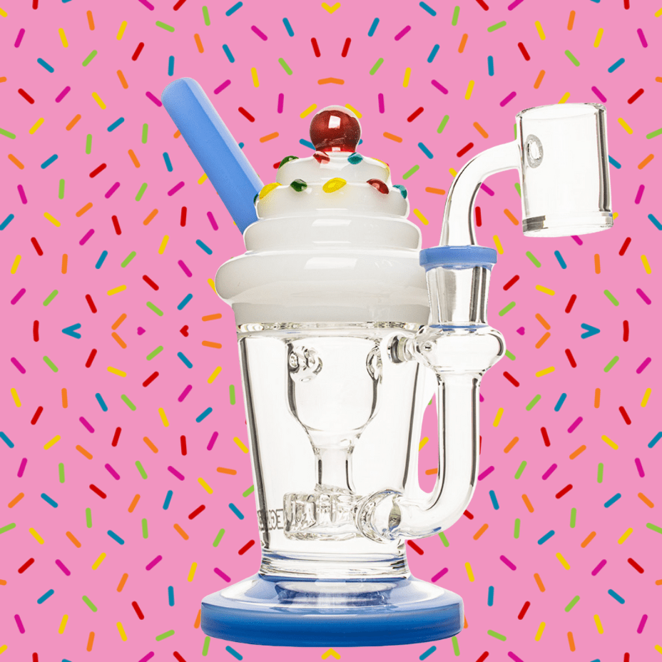 Red Eye Glass® Incycler Rig w/UFO Perc-8" 8" / Periwinkle Steinbach Vape SuperStore and Bong Shop Manitoba Canada
