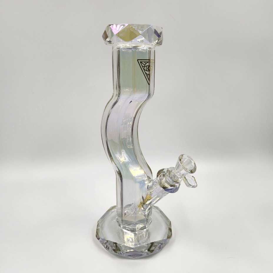 Red Eye Glass Metallic Terminator Hydrus Straight Base Gooseneck Bong 12" Steinbach Vape SuperStore and Bong Shop Manitoba Canada