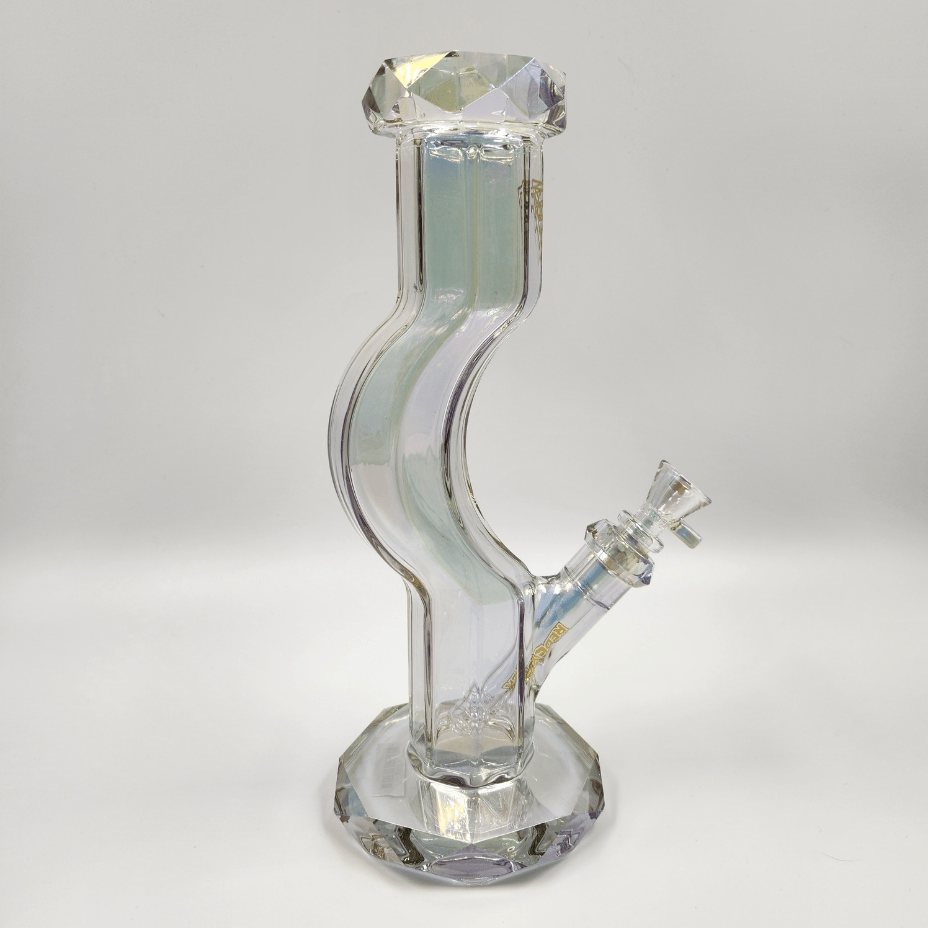 Red Eye Glass Metallic Terminator Hydrus Straight Base Gooseneck Bong 12" Steinbach Vape SuperStore and Bong Shop Manitoba Canada