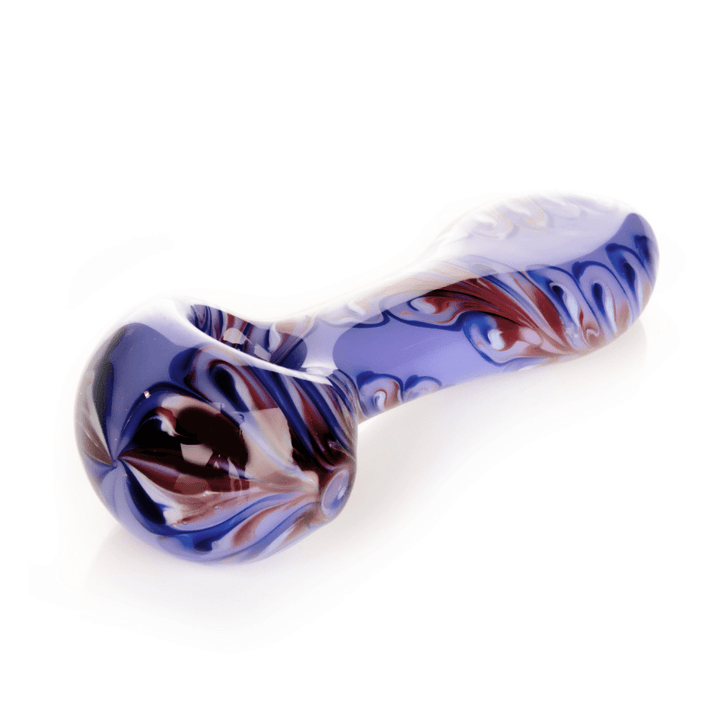 Red Eye Glass Paisley Spoon Hand Pipe-4.5" Steinbach Vape SuperStore and Bong Shop Manitoba Canada