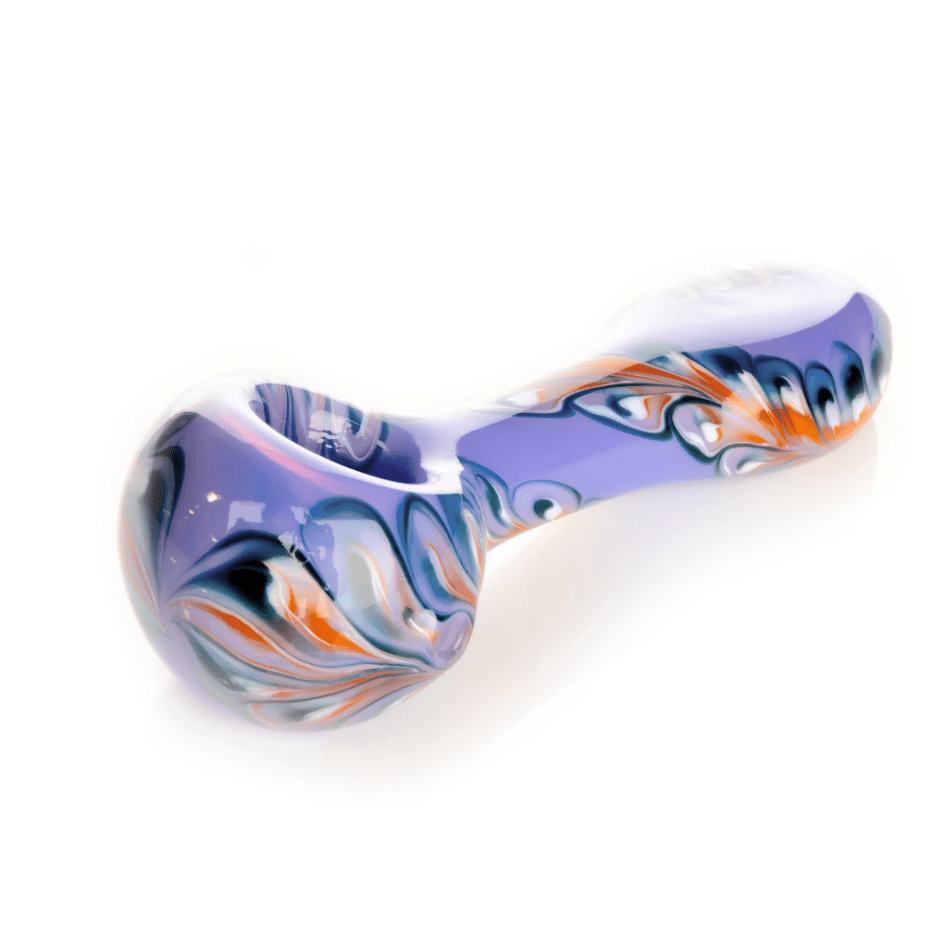 Red Eye Glass Paisley Spoon Hand Pipe-4.5" Steinbach Vape SuperStore and Bong Shop Manitoba Canada