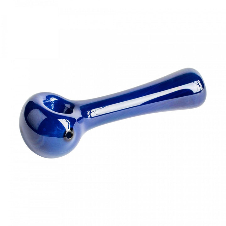 Red Eye Glass Solid Color Spoon Hand Pipe 4.5" Blue Steinbach Vape SuperStore and Bong Shop Manitoba Canada