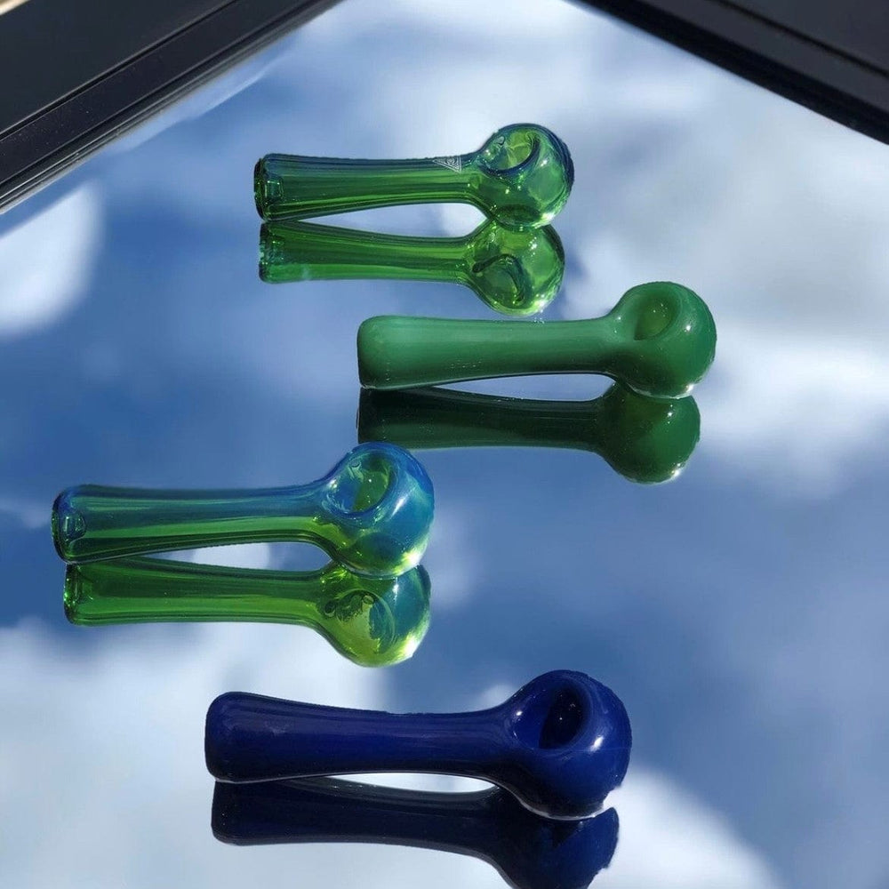 Red Eye Glass Solid Color Spoon Hand Pipe 4.5" Steinbach Vape SuperStore and Bong Shop Manitoba Canada