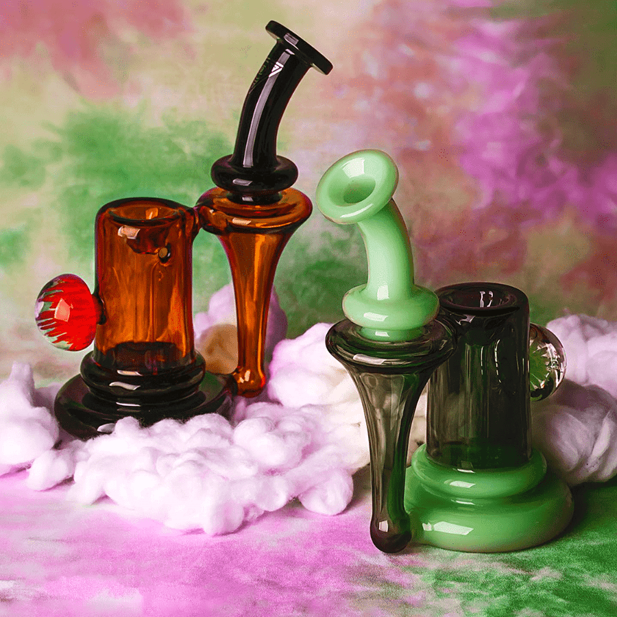 Red Eye Glass Thorp Sherlock Recycler Bubbler-6" Steinbach Vape SuperStore and Bong Shop Manitoba Canada