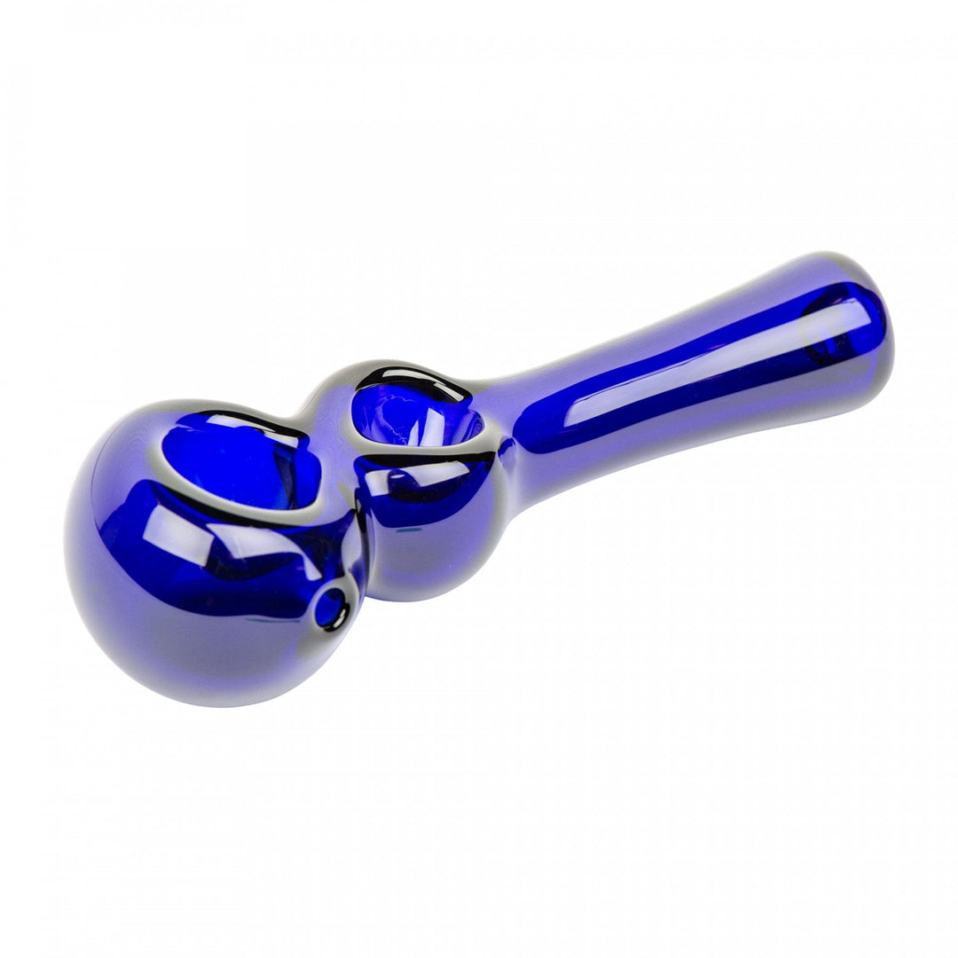 Red Eye Glass Twice Baked 4.5" Hand Pipe 4.5" / Blue Steinbach Vape SuperStore and Bong Shop Manitoba Canada