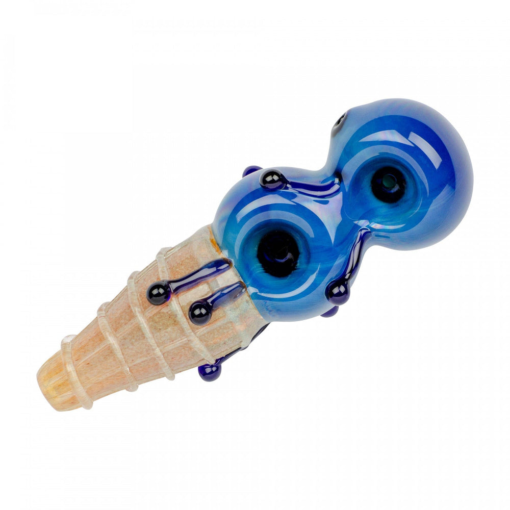 Red Eye Glass Two Scoop Hand Pipe with 2 Bowls Steinbach Vape SuperStore and Bong Shop Manitoba Canada