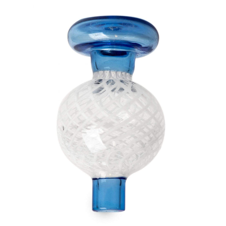 Red Eye Glass Two Tone Retichello Bubble Carb Cap Blue & White Steinbach Vape SuperStore and Bong Shop Manitoba Canada