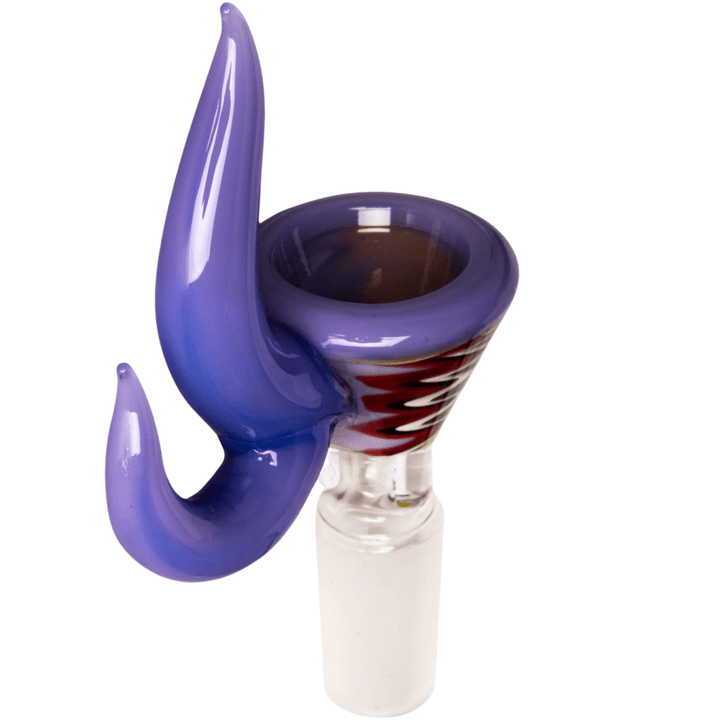 Red Eye Glass Wig-Wag Pull-Out w/ Dual Horn Handle 14mm 14mm / Purple Slyme Steinbach Vape SuperStore and Bong Shop Manitoba Canada
