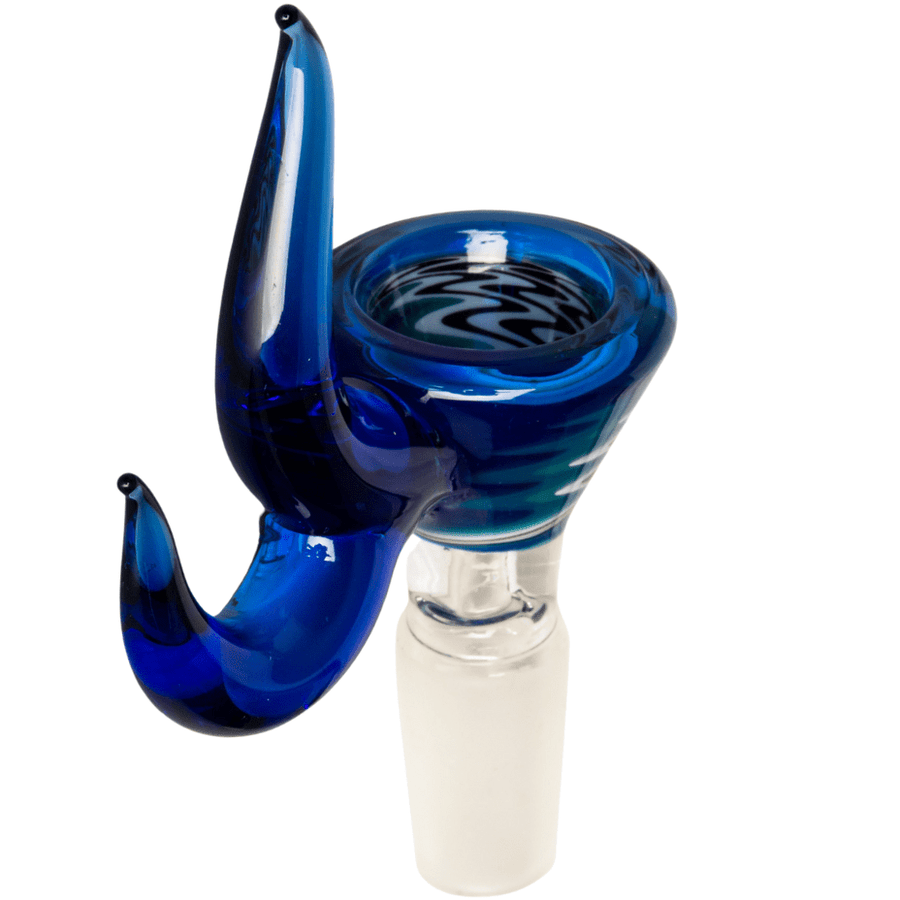 Red Eye Glass Wig-Wag Pull-Out w/ Dual Horn Handle 14mm 14mm / Sapphire Blue Steinbach Vape SuperStore and Bong Shop Manitoba Canada