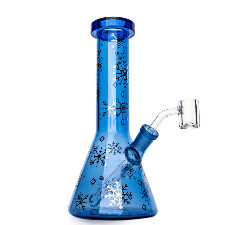 Red Eye Glass Winter Wonderland Concentrate Rig-8.5" 8.5" / Blue Steinbach Vape SuperStore and Bong Shop Manitoba Canada