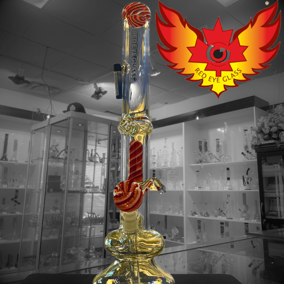 Red Eye Tek 7mm Carrera Perc Bong 20" Steinbach Vape SuperStore and Bong Shop Manitoba Canada