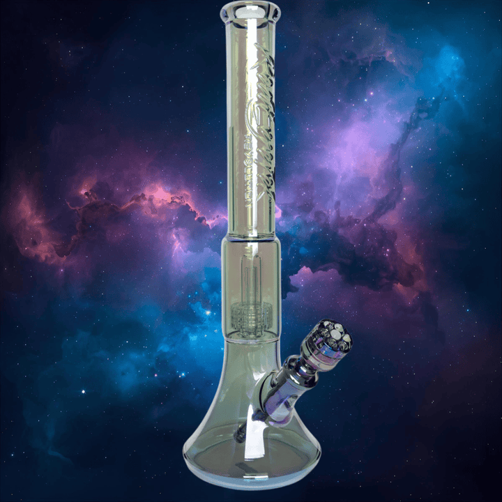 Red Eye Tek 9mm Matrix Perc Revolution Beaker Bong 19" Blue Green Steinbach Vape SuperStore and Bong Shop Manitoba Canada