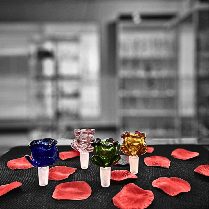 retro Bong Bowl-Flower Shape Glass Bowl Bong Bowl-Flower Shape Glass 14mm-Steinbach Vape SuperStore & Bong Shop 
