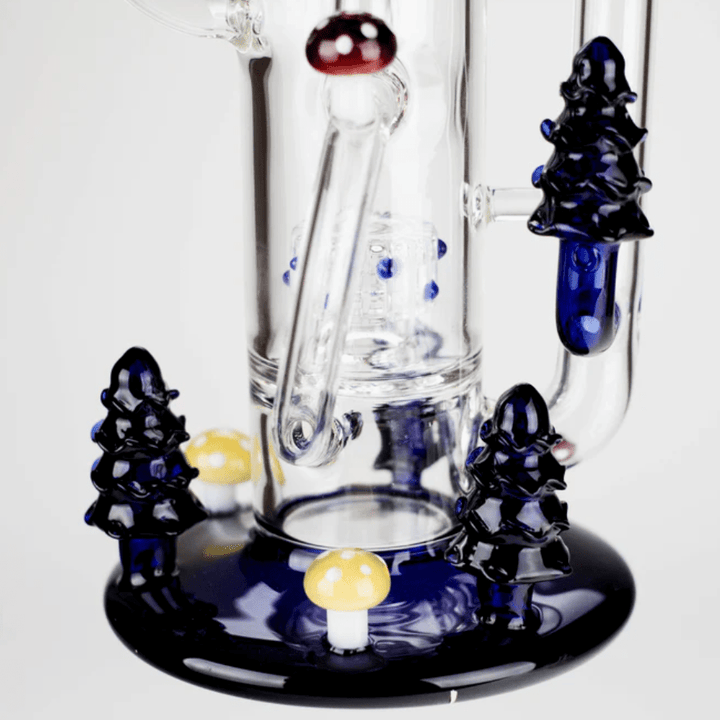 Retro Enchanted Forest Recycler 17" Pink Steinbach Vape SuperStore and Bong Shop Manitoba Canada
