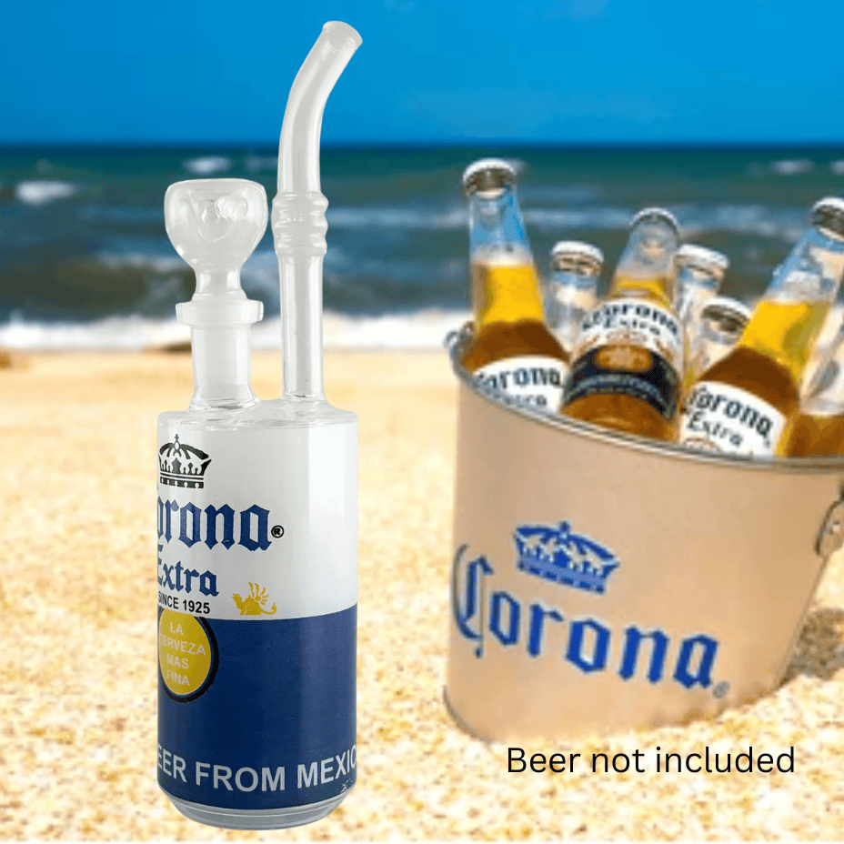 Retro Glass Soda-Beer Can 8" Bubbler Corona Steinbach Vape SuperStore and Bong Shop Manitoba Canada