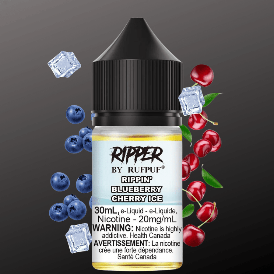 Ripper Rufpuf Salt-Blueberry Cherry Ice 30ml / 10mg Steinbach Vape SuperStore and Bong Shop Manitoba Canada
