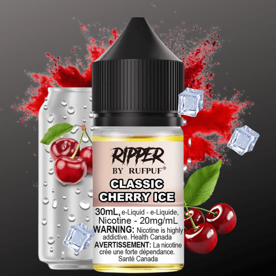 Ripper Rufpuf Salt-Classic Cherry Ice 30ml / 10mg Steinbach Vape SuperStore and Bong Shop Manitoba Canada