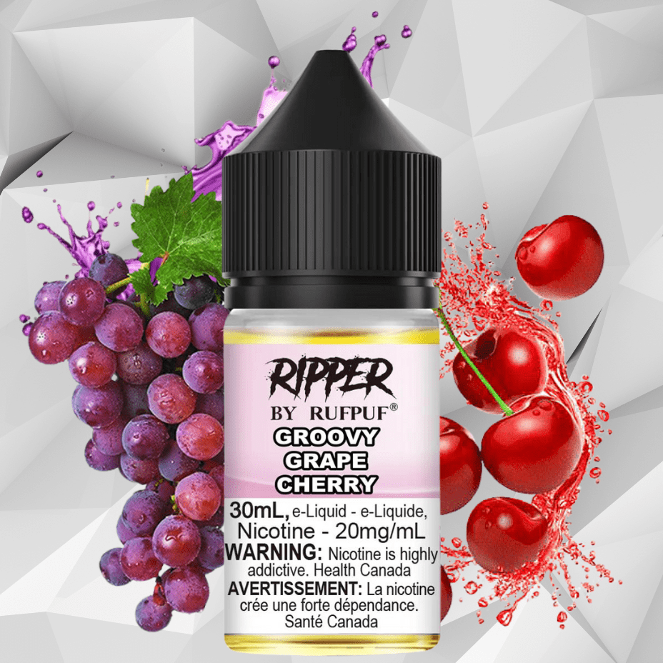 Ripper Rufpuf Salt-Groovy Grape Cherry 30ml / 10mg Steinbach Vape SuperStore and Bong Shop Manitoba Canada