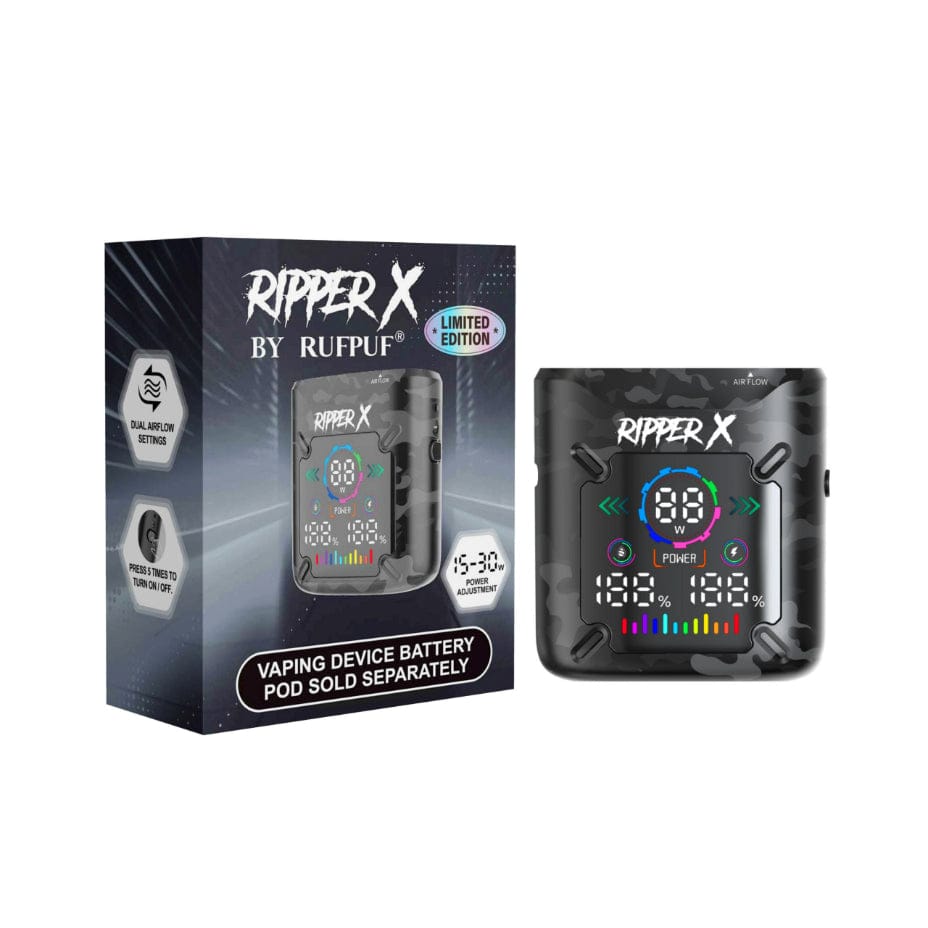 Ripper X Ultra Battery - 1000mAh Camo Black Steinbach Vape SuperStore and Bong Shop Manitoba Canada