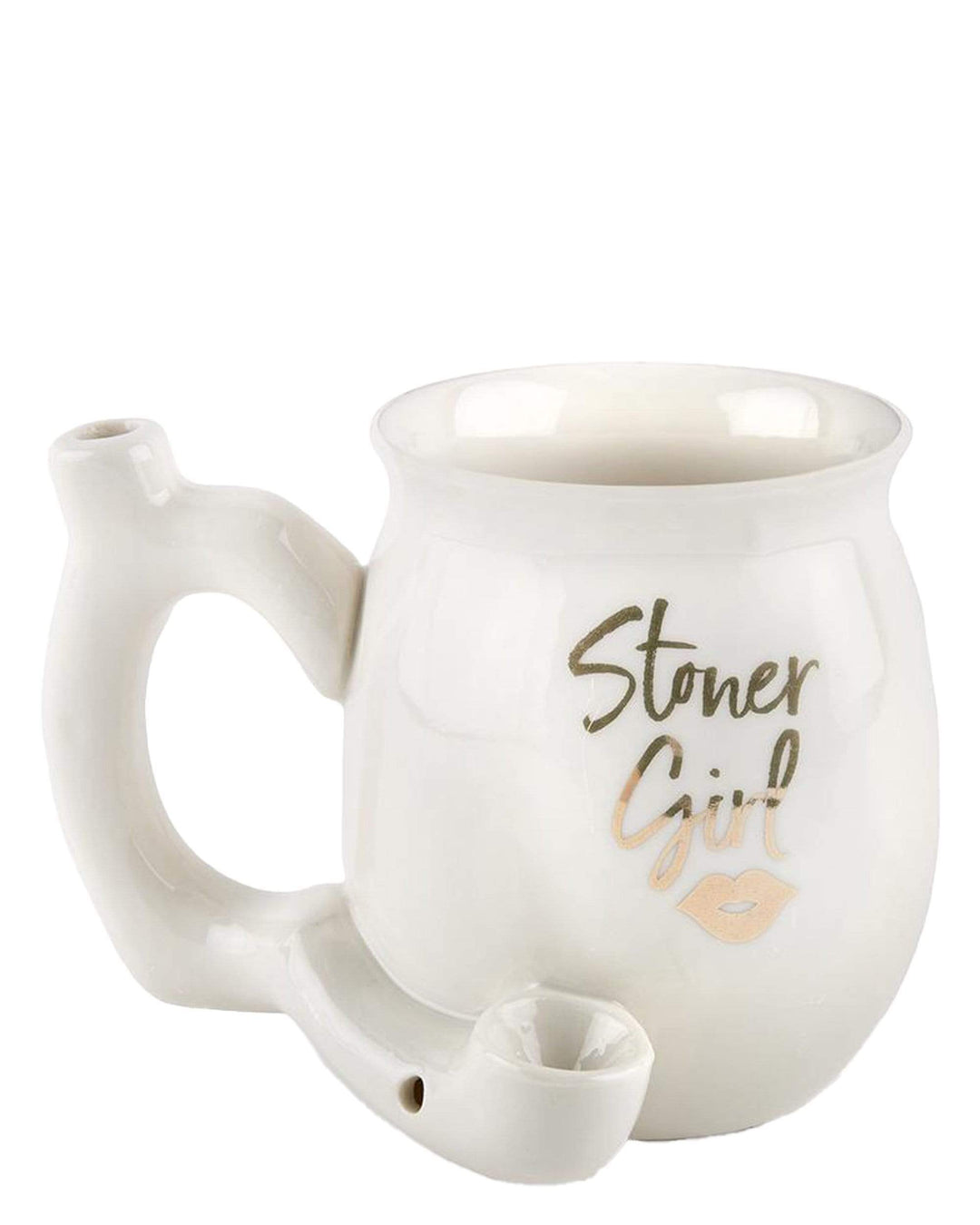 Roast and Toast Ceramic Mug Pipe-Stoner Girl White Steinbach Vape SuperStore and Bong Shop Manitoba Canada