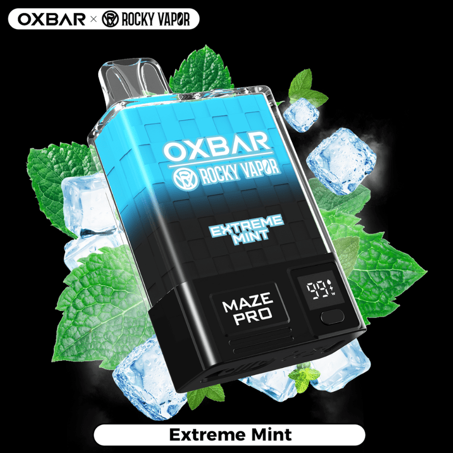 Rocky Vapor OXBAR Maze PRO 10,000 Disposable Vape-Extreme Mint-Steinbach Vape MB OXBAR Maze PRO 10,000 Disposable Vape-Extreme Mint 20mg / 10000Puffs
