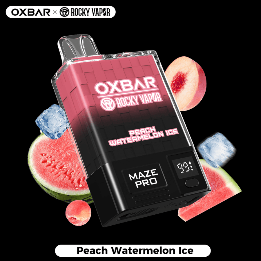 Rocky Vapor OXBAR Maze PRO 10,000 Disposable Vape-Peach Watermelon Ice-Steinbach OXBAR Maze PRO 10,000 Disposable Vape-Peach Watermelon Ice 20mg / 10000Puffs